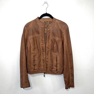 Faux Leather Jacket/ Size M - worn once, like new!